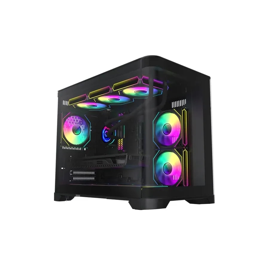 Case GAMEMAX Storm 2 Aw WH ATX USB-C/3.0/2.0 Fan ARGB (front 3*12CM, Supe. 2*12CM, Post. 1*12CM)