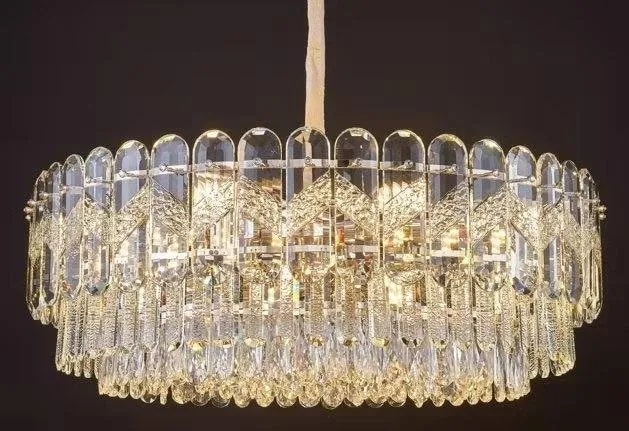 Lámpara Colgante de Cristal Redonda 60 cm Moderna