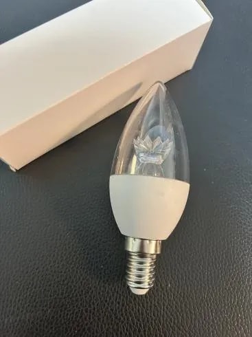 Foco LED Vela E14 7W Luz Cálida 3000K