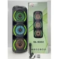 Torre de Sonido Bluetooth Triple 8" 20W con Luces LED