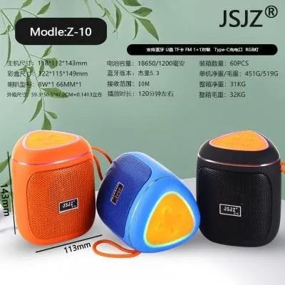 Parlante Bluetooth JSJZ Z-10 Triangular con Luces RGB