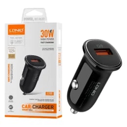 Cargador Vehicular. LDNIO C105 30W 1P USB + Cable