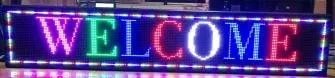 Letrero LED Programable P10 RGB Siete Colores 200x40 cm