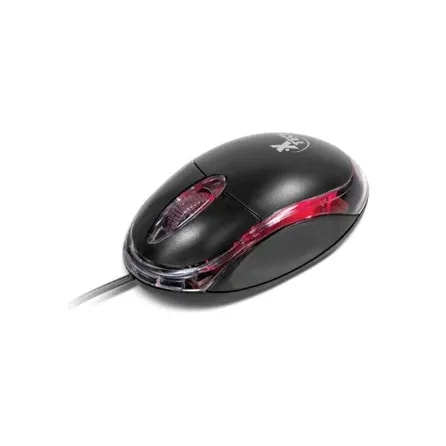 Mouse Xtech Alambrico USB 3 Botones Con LUZ - Negro