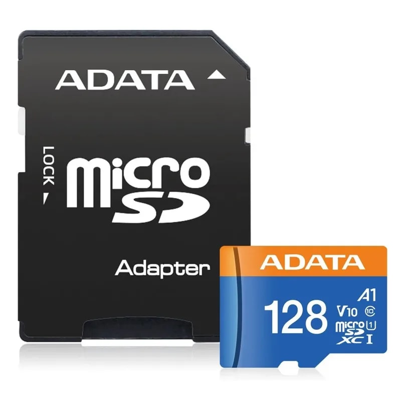 Micro SD 128GB Adata Premier A1 V10 / Uhs-i Clase 10 / 2EN1 / 100MB/S