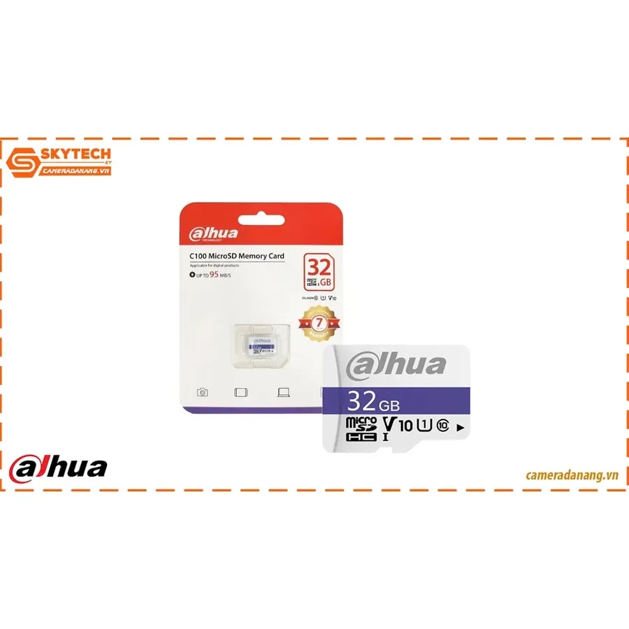 Micro SD 32GB Dahua U3 V30 95MB/S Uhs-i DHI-TF-C100/32GB