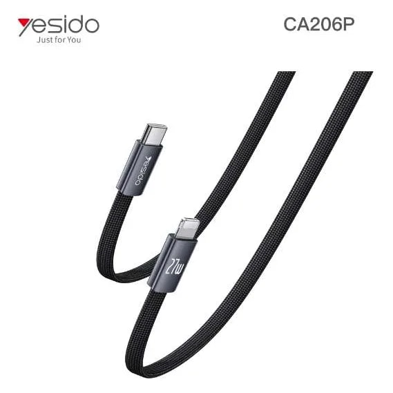 Cable Yesido CA206P USB-C a Lightning 27W
