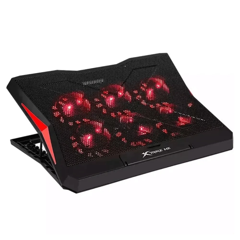 Ventilador Para Laptop Xtrike ME FN 811 Helices 6 Base Regulable Y Stand Para Celular O Tablet