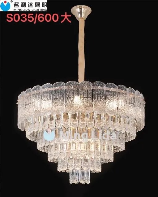 Lámpara Colgante de Cristal Dorada 60 cm Moderna