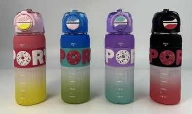 Botella Deportiva 1000 ml Degradé con Medidor