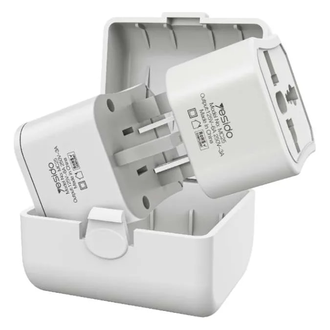 Adaptador de enchufe universal Yesido MC25