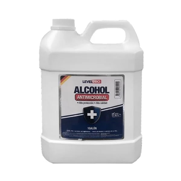 Alcohol Antiseptico Level PRO Antimicrobial Galon - Tapa Rosca Level PRO