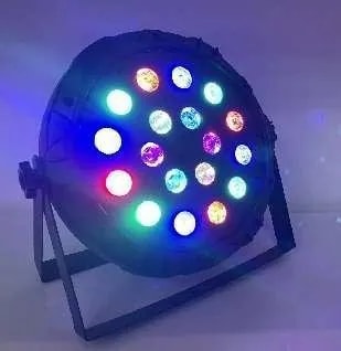 Reflector PAR LED RGB 18 LEDs con Control Remoto