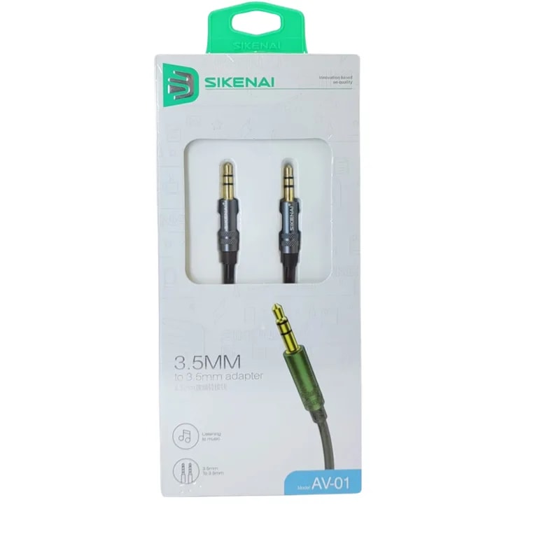 Cable auxiliar Sikenai AV-01 3.5 mm a 3.5 mm trenzado