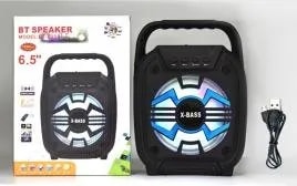 Parlante Bluetooth Portátil 6.5" X-Bass con Asa y Luces