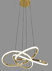 Lámpara Colgante LED Nudo Moderno Dorado Francés 50 cm