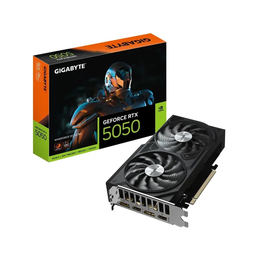 Tarjeta De Video Gigabyte Geforce RTX 5050 Windforce OC V2 8G GDDR6 PCIE 5.0 2587MHZ 550W