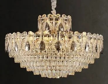 Lámpara Colgante de Cristal 60 cm Multinivel Premium