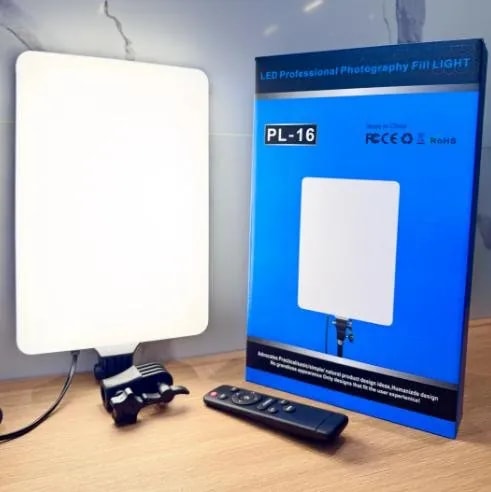 Panel de Luz LED para Fotografía PL-16 con Control Remoto