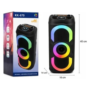 Parlante KK670 6.5" RGB TWS Karaoke