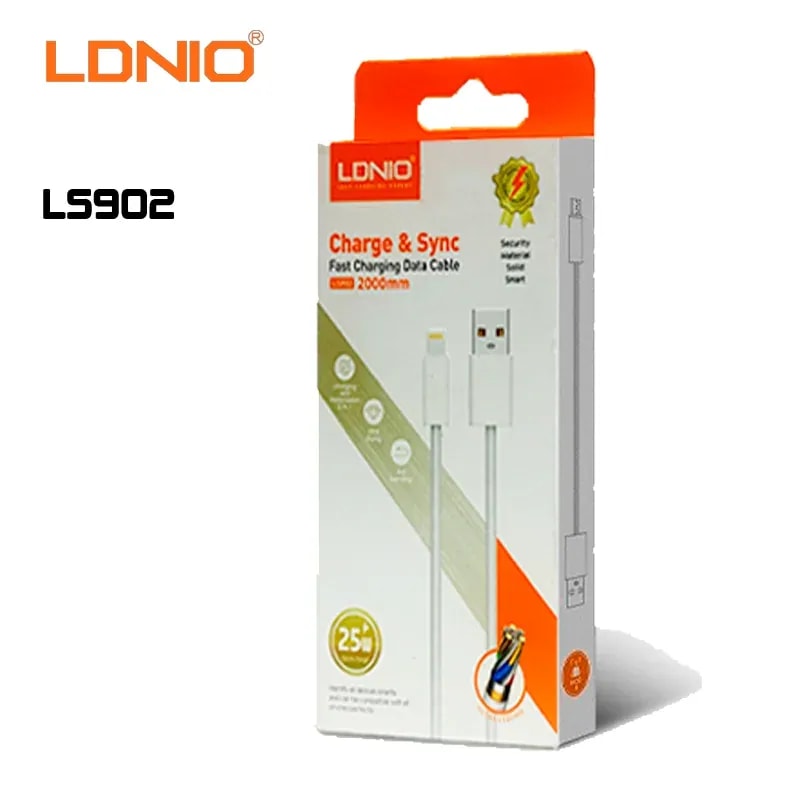 Cable ldnio LS902 2M 25W usb-iph cordon white