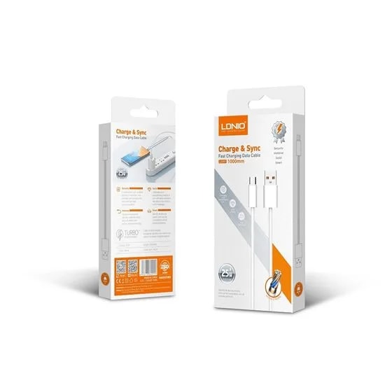 Cable ldnio LS901 1 25W usb-tc cordon white
