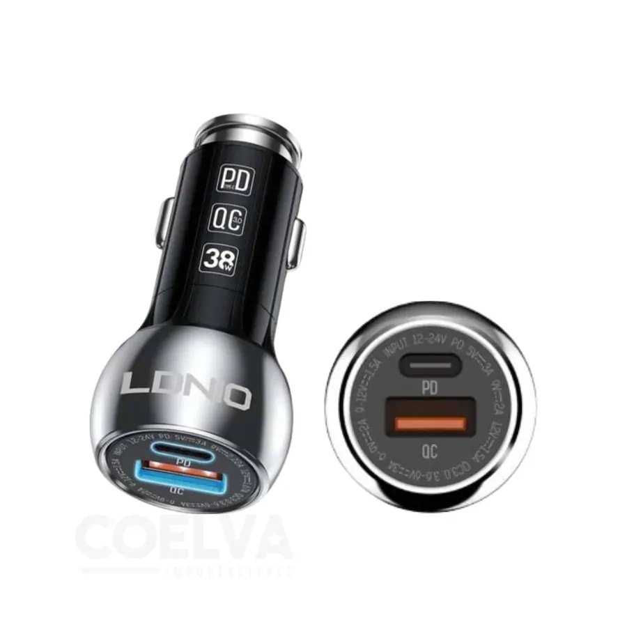 Cargador vehicular ldnio C1 usb-tc