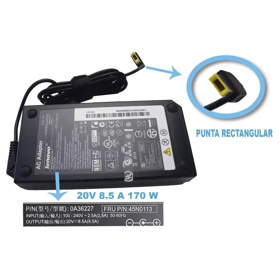 Cargador de laptop lenevo