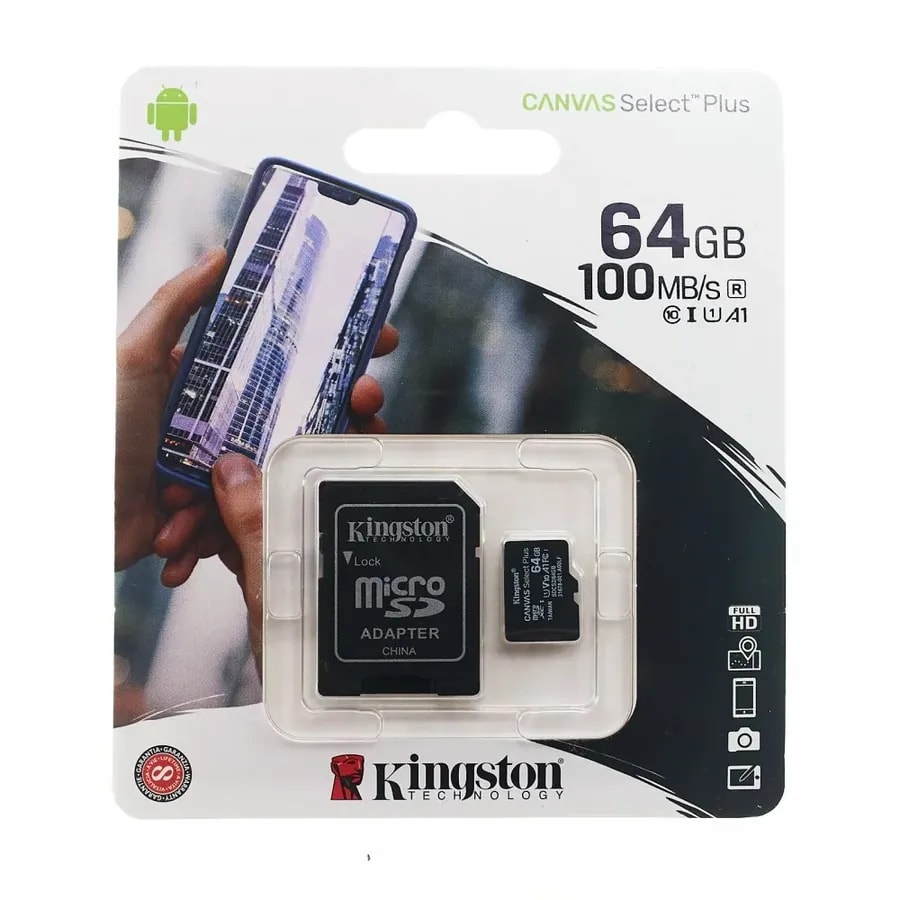 Micro sd kingston 64 GB class 10